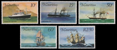 Mauritius 1976 - Mi-Nr. 411-415 ** - MNH - Schiffe / Ships