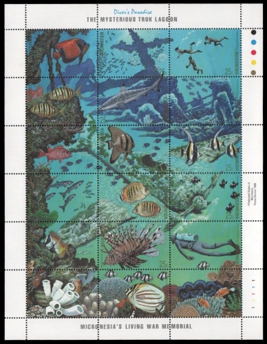 Mikronesien 1988 - Mi-Nr. 101-118 ** - MNH - Meeresleben / Marine life