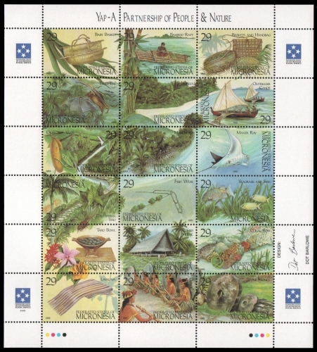 Mikronesien 1993 - Mi-Nr. 319-336 ** - MNH - Flora - Fauna