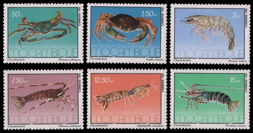 Mosambik 1981 - Mi-Nr. 859-864 ** - MNH - Krebstiere / Crustaceans