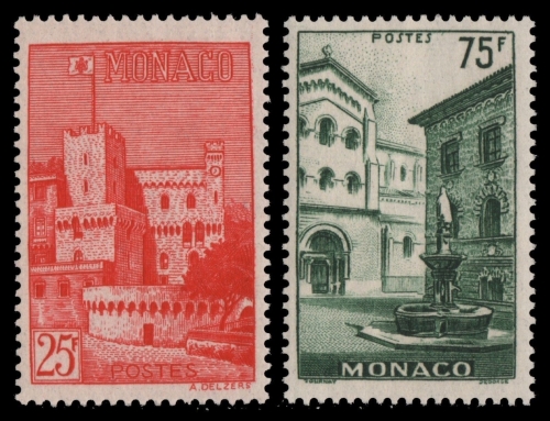 Monaco 1954 - Mi-Nr. 490-491 ** - MNH - Ansichten
