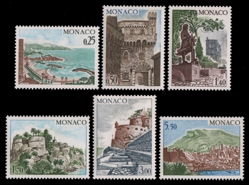 Monaco 1974 - Mi-Nr. 1148-1153 ** - MNH - Ansichten & Bauwerke