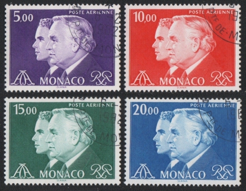 Monaco 1982 - Mi-Nr. 1512-1515 gest / used - Rainier III & Prinz Albert