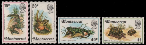 Montserrat 1972 - Mi-Nr. 277-280 ** - MNH - Reptilien - Amphibien