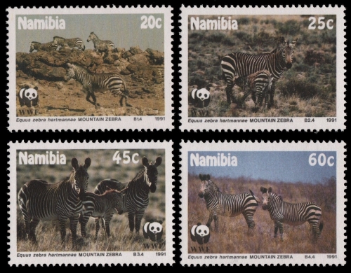 Namibia 1991 - Mi-Nr. 702-705 ** - MNH - Wildtiere / Wild animals