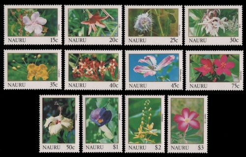Nauru 1991 - Mi-Nr. 375-386 ** - MNH - Blumen / Flowers