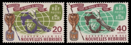 Neue Hebriden 1966 - Mi-Nr. 234-235 ** - MNH - Fußball / Soccer