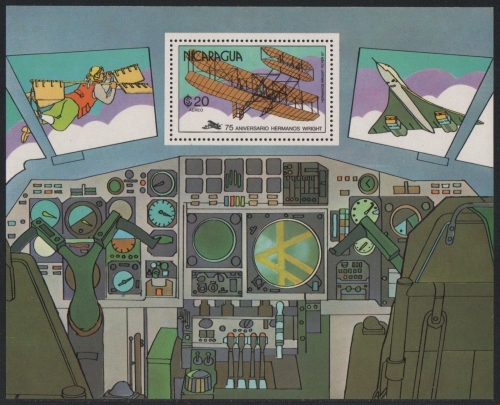 Nicaragua 1978 - Mi-Nr. Block 107 A ** - MNH - Flugzeuge / Airplanes