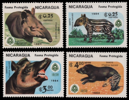 Nicaragua 1984 - Mi-Nr. 2549-2552 ** - MNH - Wildtiere / Wild animals