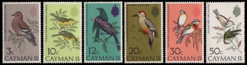 Kaiman-Inseln 1974 - Mi-Nr. 321-326 ** - MNH - Vögel / Birds