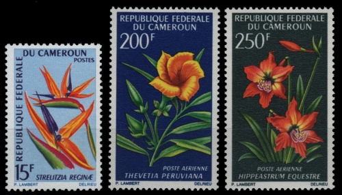 Kamerun 1967 - Mi-Nr. 515-517 ** - MNH - Blumen / Flowers