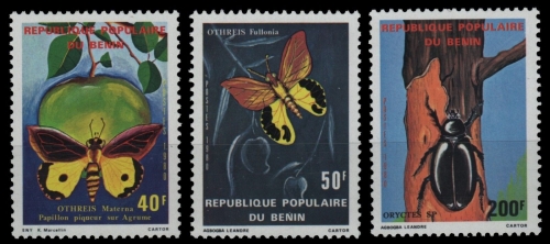 Benin 1980 - Mi-Nr. 244-246 ** - MNH - Insekten / Insects