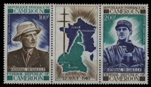 Kamerun 1970 - Mi-Nr. 620-621 ** - MNH - Charles de Gaulle