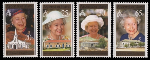 Ascension 1996 - Mi-Nr. 683-686 ** - MNH - 70. Geburtstag Queen Elisabeth II