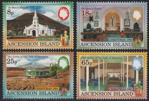 Ascension 1991 - Mi-Nr. 554-557 ** - MNH - Weihnachten / X-mas