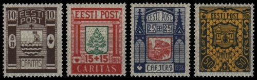 Estland 1938 - Mi-Nr. 131-134 ** - MNH - Ühisabi III
