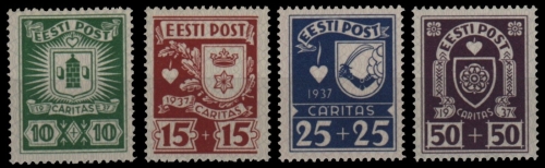 Estland 1937 - Mi-Nr. 127-130 ** - MNH - Ühisabi II