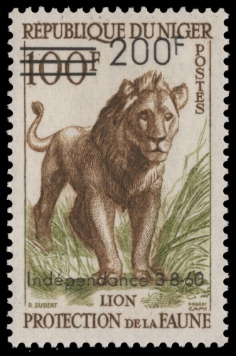 Niger 1960 - Mi-Nr. 16 ** - MNH - Löwe / Lion