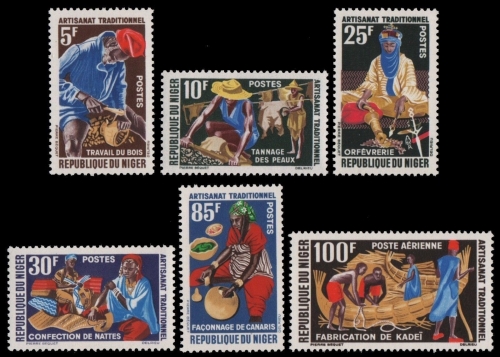 Niger 1963 - Mi-Nr. 37-42 ** - MNH - Handwerk / Handicraft