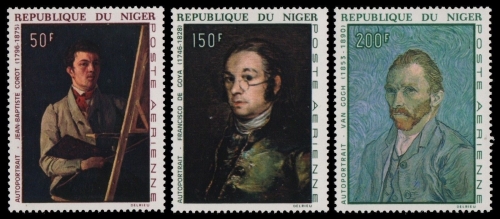 Niger 1968 - Mi-Nr. 178-180 ** - MNH - Gemälde / Paintings
