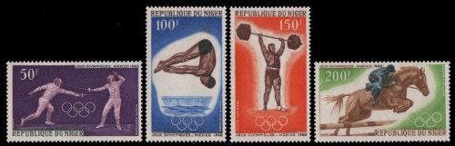 Niger 1968 - Mi-Nr. 189-192 ** - MNH - Olympia Mexico