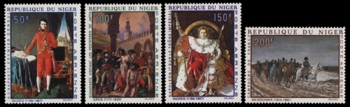 Niger 1969 - Mi-Nr. 206-209 ** - MNH - Napoleon - Gemälde / Paintings