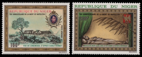 Niger 1971 - Mi-Nr. 288-289 ** - MNH - Napoleon - Gemälde / Paintings