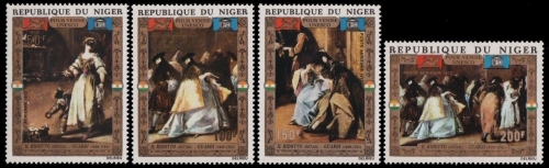 Niger 1972 - Mi-Nr. 318-321 ** - MNH - Gemälde / Paintings