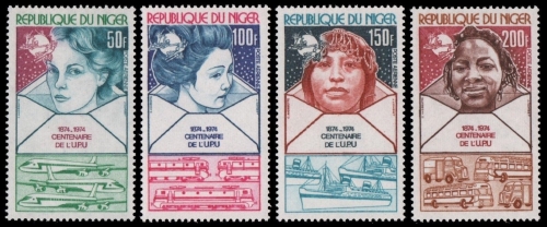 Niger 1974 - Mi-Nr. 442-445 ** - MNH - Transport - UPU