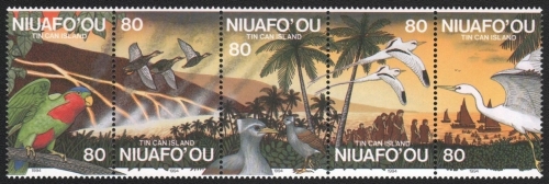 Niuafo'ou-Insel 1994 - Mi-Nr. 269-273 ** - MNH - Fauna & Flora