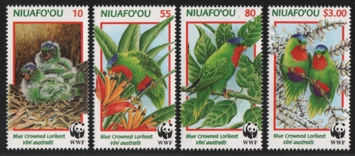 Niuafo'ou-Insel 1998 - Mi-Nr. 326-329 ** - MNH - Vögel / Birds