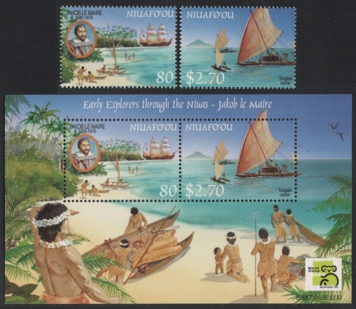 Niuafo'ou-Insel 1999 - Mi-Nr. 350-351 & Block 31 ** - MNH - Schiffe / Ships