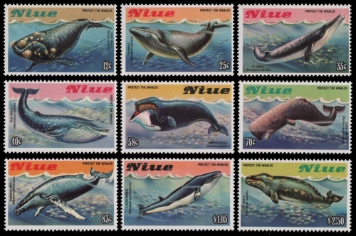 Niue 1983 - Mi-Nr. 502-510 ** - MNH - Wale / Whales