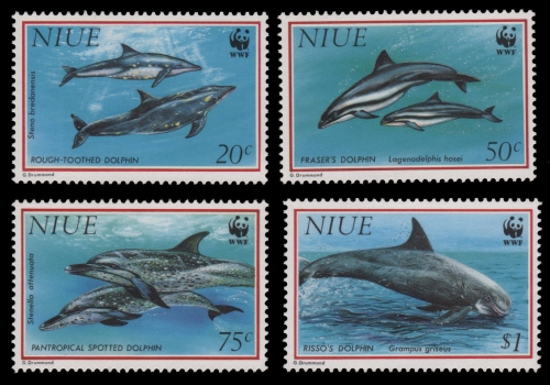 Niue 1993 - Mi-Nr. 822-825 ** - MNH - Delfine / Dolphins