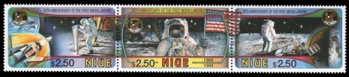 Niue 1994 - Mi-Nr. 842-844 ** - MNH - Raumfahrt / Space