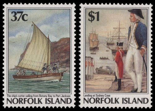 Norfolk-Insel 1988 - Mi-Nr. 432-433 ** - MNH - Schiffe / Ships