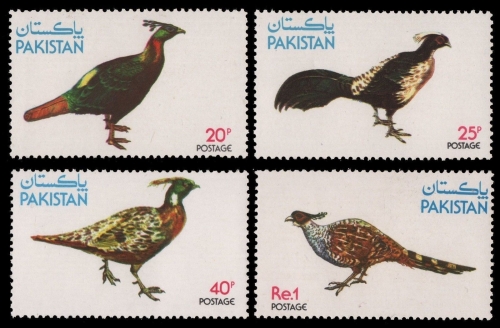 Pakistan 1979 - Mi-Nr. 484-487 ** - MNH - Vögel / Birds