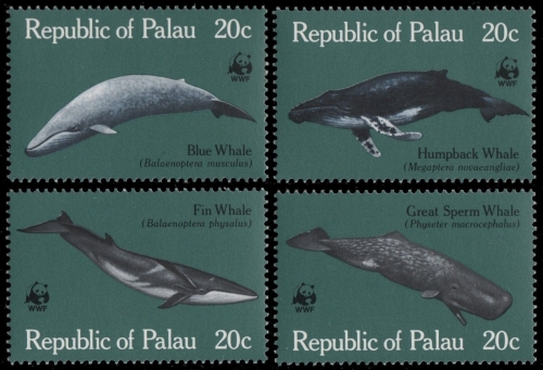 Palau 1983 - Mi-Nr. 20-23 ** - MNH - Wale / Whales