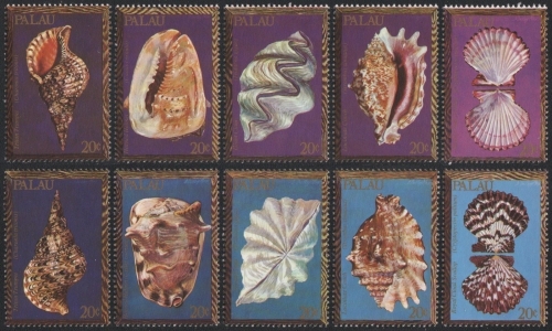 Palau 1984 - Mi-Nr. 37-46 ** - MNH - Meeresschnecken / Marine snails
