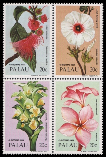 Palau 1984 - Mi-Nr. 61-64 ** - MNH - ZDR - Blumen / Flowers