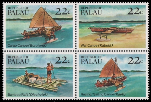 Palau 1985 - Mi-Nr. 70-73 ** - MNH - Boote / Boats