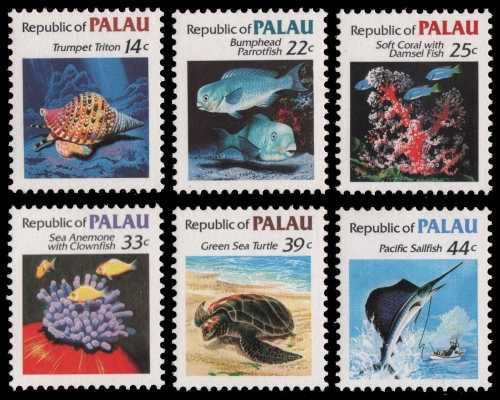 Palau 1985 - Mi-Nr. 74-79 ** - MNH - Meeresleben / Marine life
