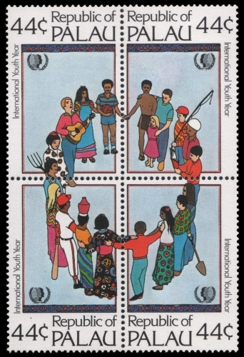 Palau 1985 - Mi-Nr. 80-83 ** - MNH - Viererblock - Jahr der Jugend