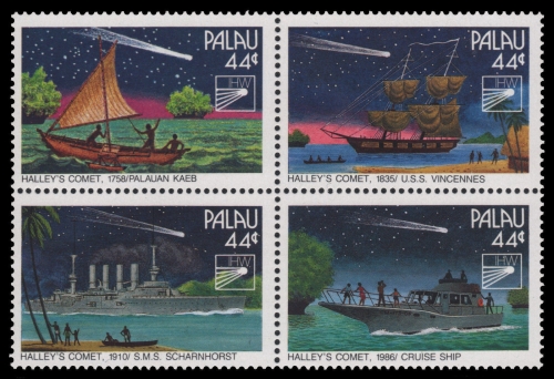 Palau 1985 - Mi-Nr. 97-100 ** - MNH - Schiffe / Ships - Halley