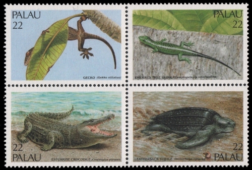 Palau 1986 - Mi-Nr. 159-162 ** - MNH - ZDR - Reptilien / Reptiles