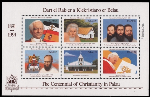 Palau 1991 - Mi-Nr. Block 9 ** - MNH - Papst / Pope