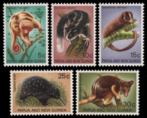 Papua-Neuguinea 1971 - Mi-Nr. 197-201 ** - MNH - Wildtiere / Wild animals