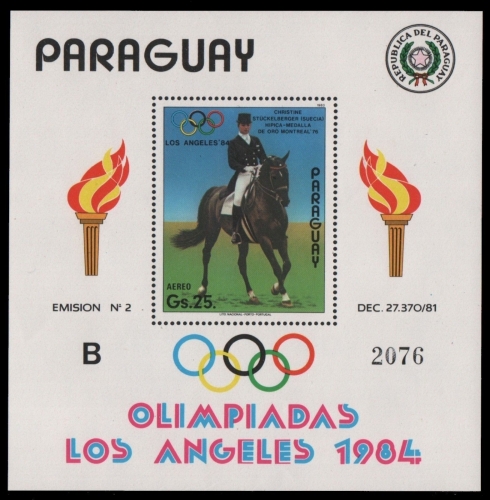 Paraguay 1984 - Mi-Nr. Block 395 ** - MNH - Olympia Los Angeles