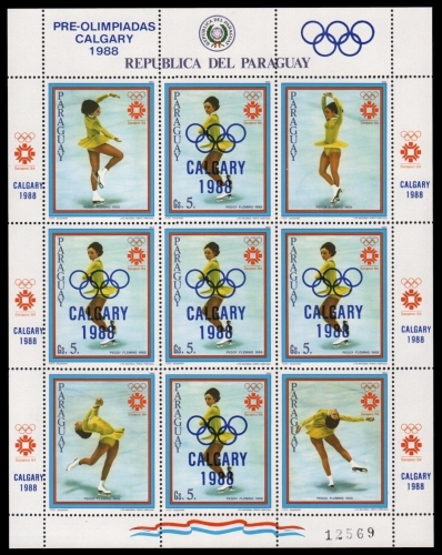 Paraguay 1985 - Mi-Nr. 4001 ** - MNH - Kleinbogen - Olympia Calgary
