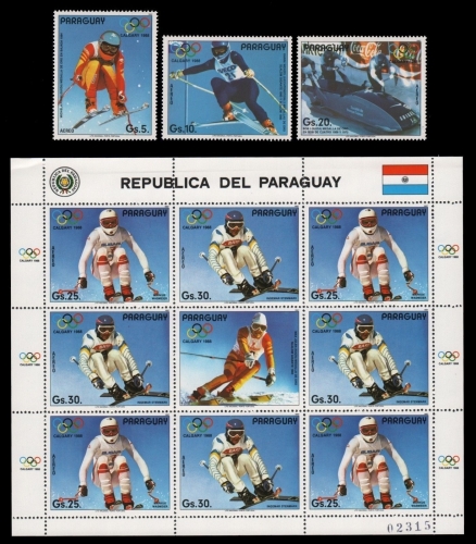 Paraguay 1987 - Mi-Nr. 4111-4116 ** - MNH - KLB - Olympia Calgary